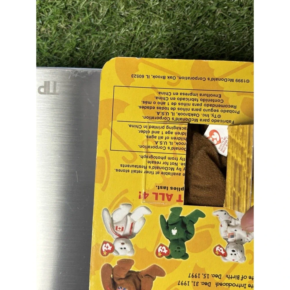 Ty McDonalds Teenie Beanie Babies Britannia The Bear 1999‎ Brown